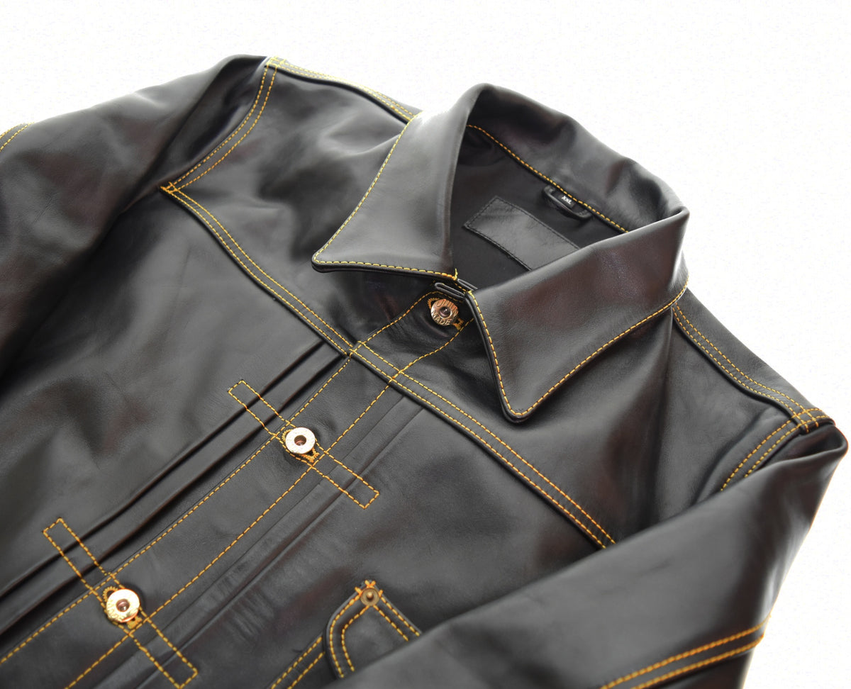 レザー Leather 1st TYPE ファースト タイプ LEATHER TRUCKER JACKET 