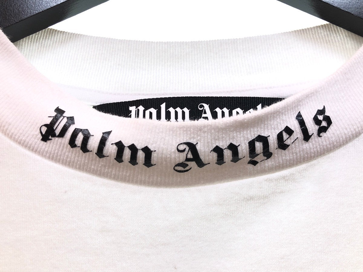 パームエンジェルス PALM ANGELS CLASSIC LOGO OVER TEE クラシック ネック アーチ ロゴ Tシャツ 白  PMAA002F21JER002 Tシャツ ロゴ ホワイト Lサイズ 104MT-37 | 古着通販のドンドンサガール