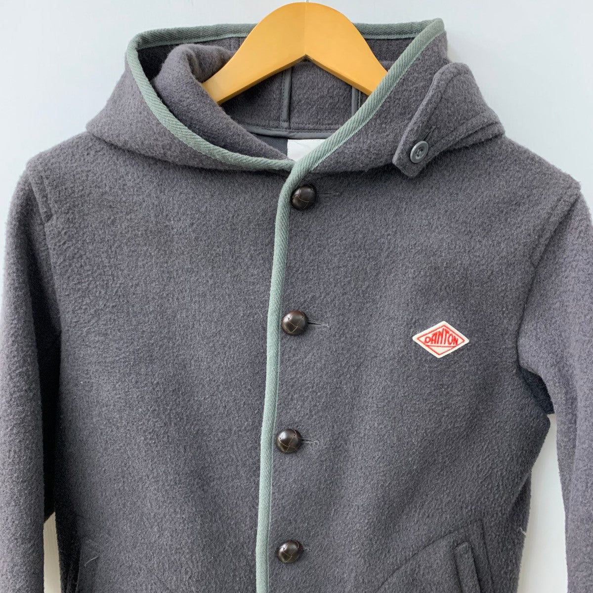 DANTON ダントン ウールモッサノーカラージャケット M グレー DANTON ダントン ウールモッサノーカラージャケット 38 DANTON