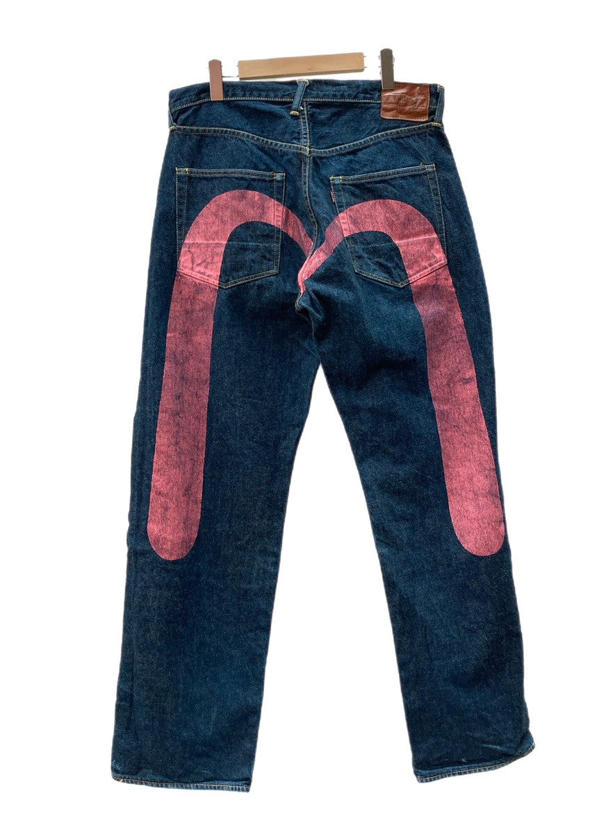 【濃紺‼️美品‼️】EVISU／lot 0001／迷彩ビックペイント／W36 濃紺‼️美品‼️】EVISU／lot 0001／迷彩ビックペイント／W36