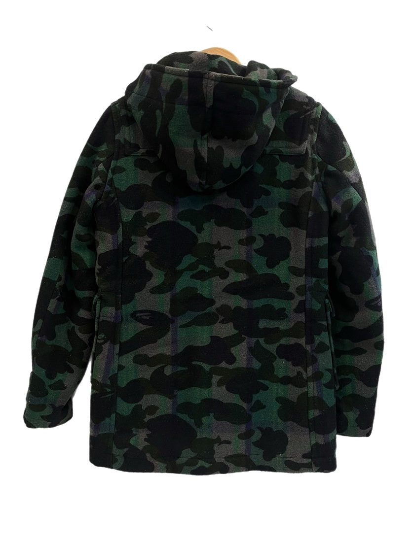 ア ベイシング エイプ A BATHING APE ダッフルコート カモフラ 迷彩 猿