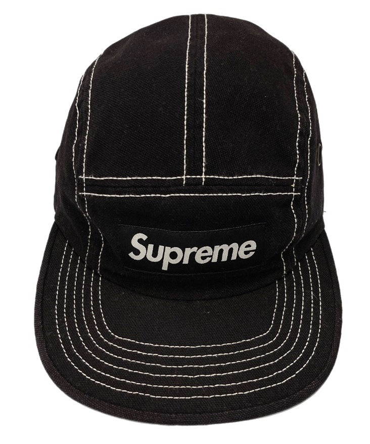 シュプリーム SUPREME Field Camp Cap 20SS 黒 ステッチ ボックスロゴ 帽子 メンズ帽子 キャップ ロゴ ブラック  101hat-73 | 古着通販のドンドンサガール