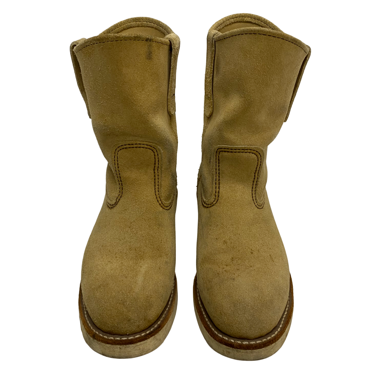 RED WING エンジニアペコスブーツ ベージュ スエード 曜日割引対象外】 レッドウィング RED WING ペコスブーツ スエード USA