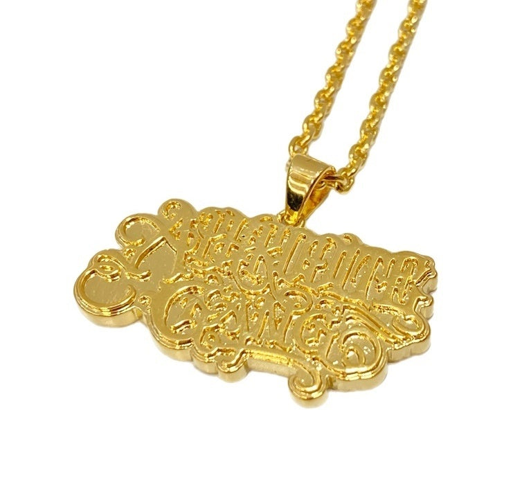 アフロディーテギャング APHRODITEGANG BUDS POOL 舐達麻 CLASSIC LOGO NECKLACE  メンズジュエリー・アクセサリー ネックレス・ペンダント ゴールド 101goods-127 | 古着通販のドンドンサガール