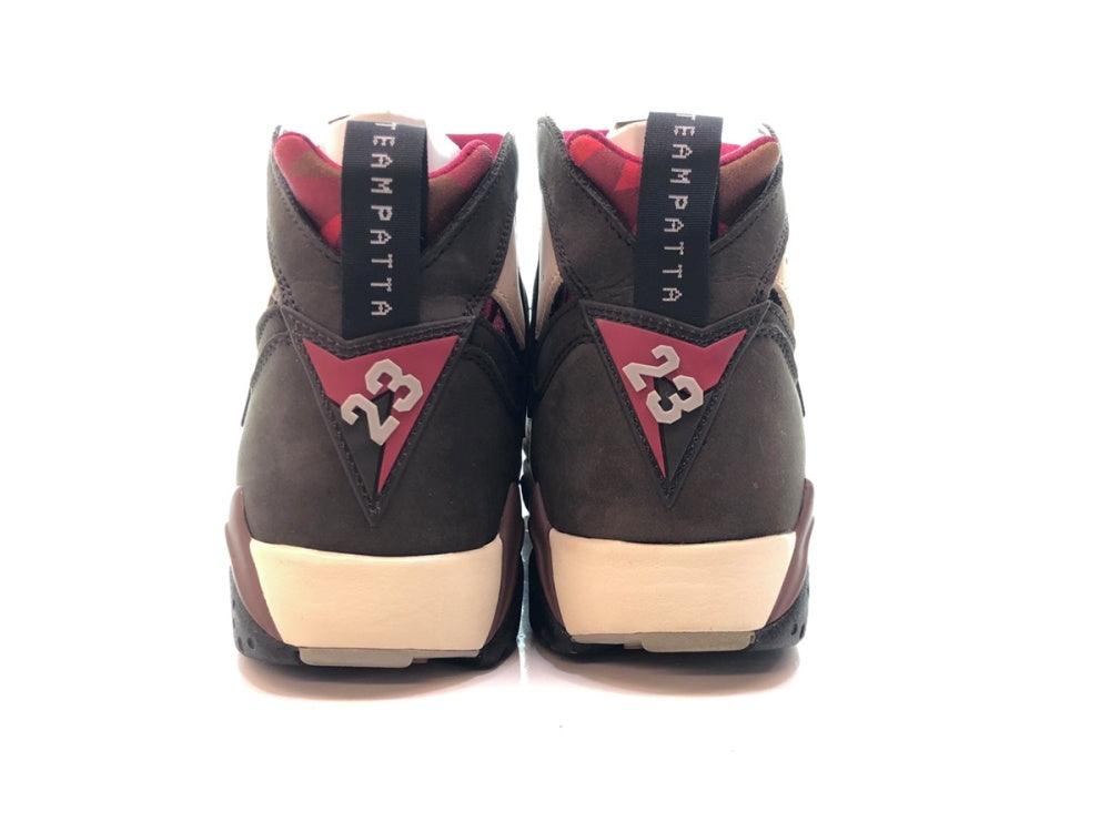 ナイキ NIKE 19年製 AIR JORDAN 7 RETRO エア ジョーダン レトロ PATTA パタ AJ7 コラボ 茶色  AT3375-200) メンズ靴 スニーカー ブラウン 27cm 104-shoes92