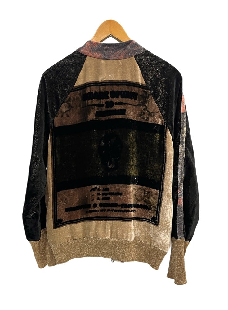 シェアースピリット SHARE SPIRIT HOMME シルク 総柄 ベロア