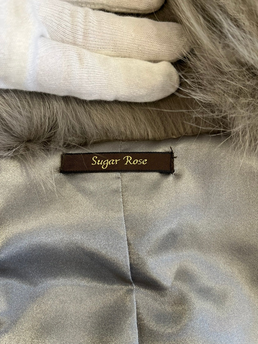 シュガーローズ SUGER ROSE フォックスファー ベスト ベスト グレー