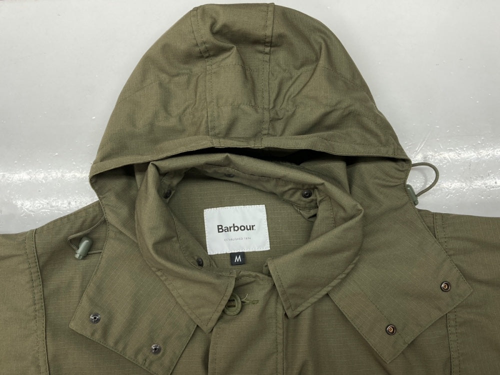 バブアー Barbour × ARK AIR アークエアー リップス トップ ジャケット アウター ミリタリー フード付き 緑 ジャケット 無地  カーキ Mサイズ 104MT-537 | 古着通販のドンドンサガール