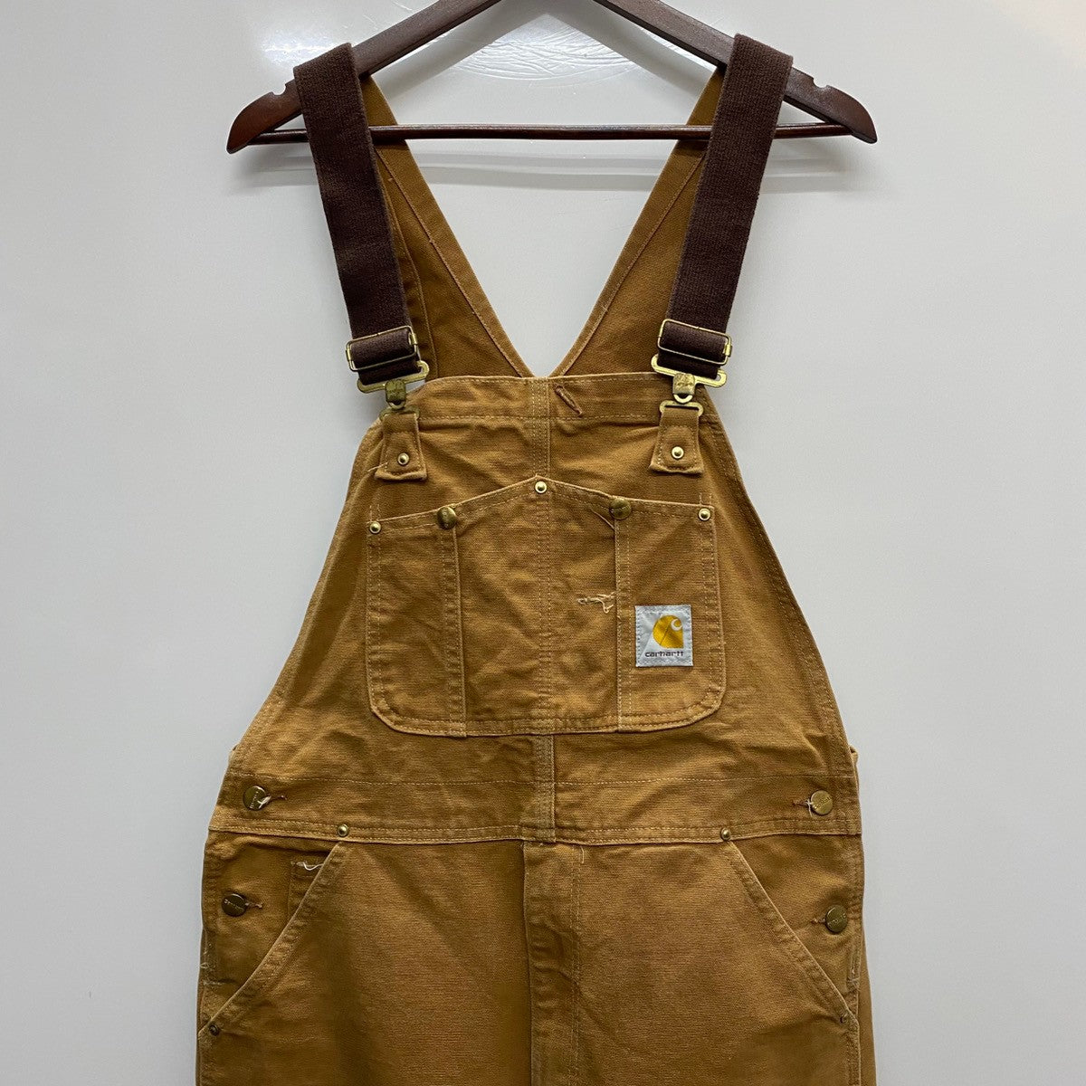 ［最終値下げ］USA製カーハートダブルニー36 ブラウン 最終値下げCarhartt usa ダブルニーパンツ size 32×32