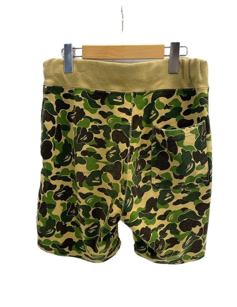 APE camo スウェット ハーフパンツ サイズS a bathing ape bape エイプ ベイプ アベイシングエイプ カモ ブルー 迷彩 815