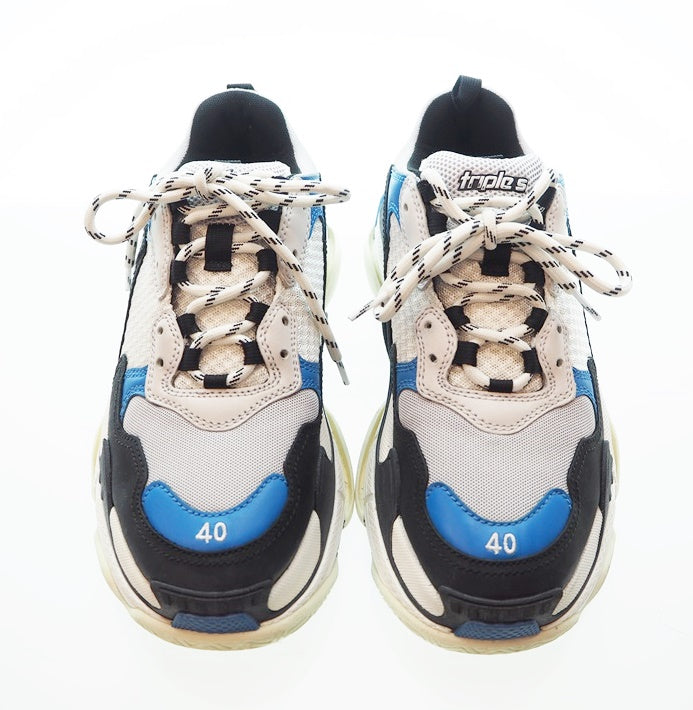 バレンシアガ BALENCIAGA TRIPLE S WHITE×BLUE×BLACK トリプルS 536737