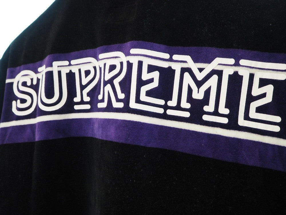 シュプリーム SUPREME 21SS Week15 Stripe Velour Polo ベロア