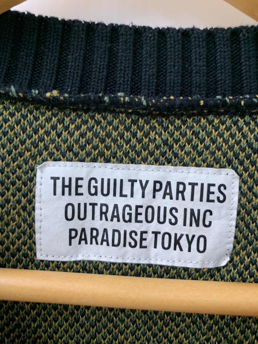 ワコマリア WACKO MARIA GUILTY PARTIES クルーネック ニット 総柄