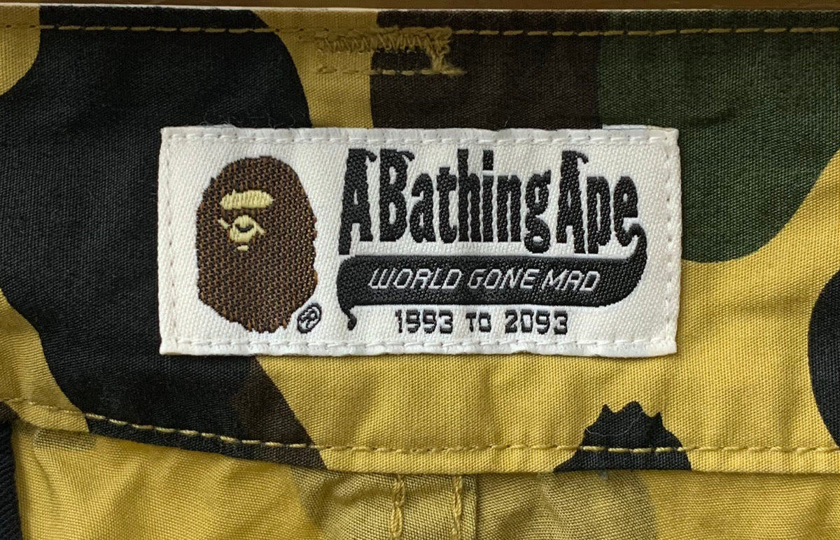 ア ベイシング エイプ A BATHING APE ミリタリー パンツ 刺繍 ロゴ