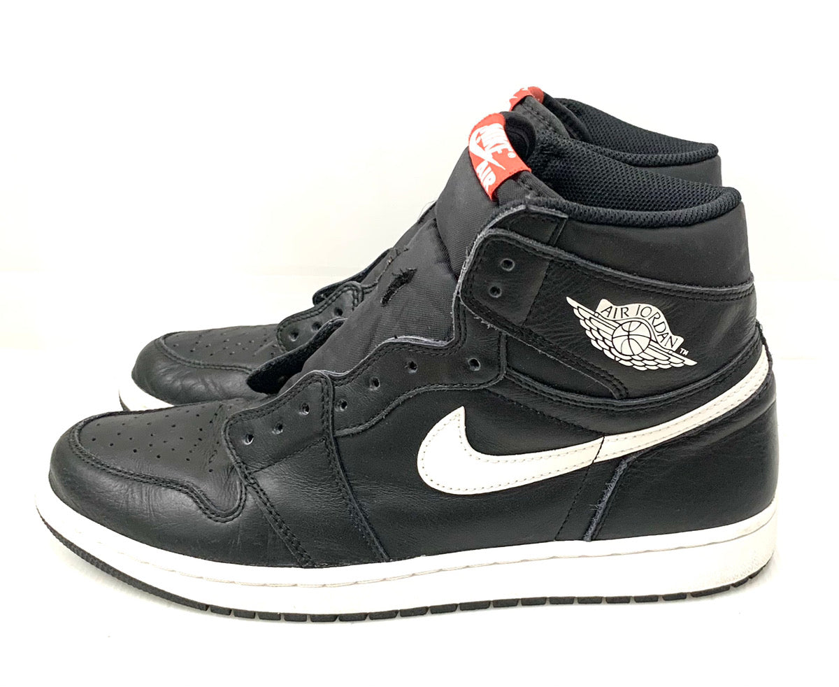 ナイキ NIKE エアジョーダン１ レトロ AIR JORDAN 1 RETRO HIGH OG 555088-011 メンズ靴 スニーカー ロゴ  ブラック 28.5cm 201-shoes514