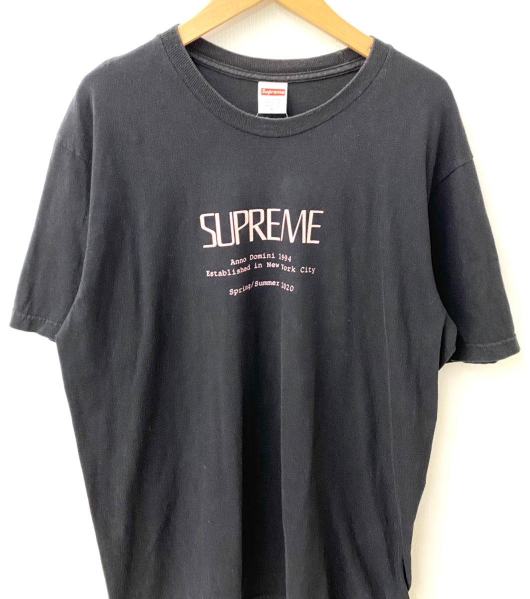 シュプリーム SUPREME Anno Domini Tee Tシャツ ロゴ ブラック Lサイズ 201MT-1813