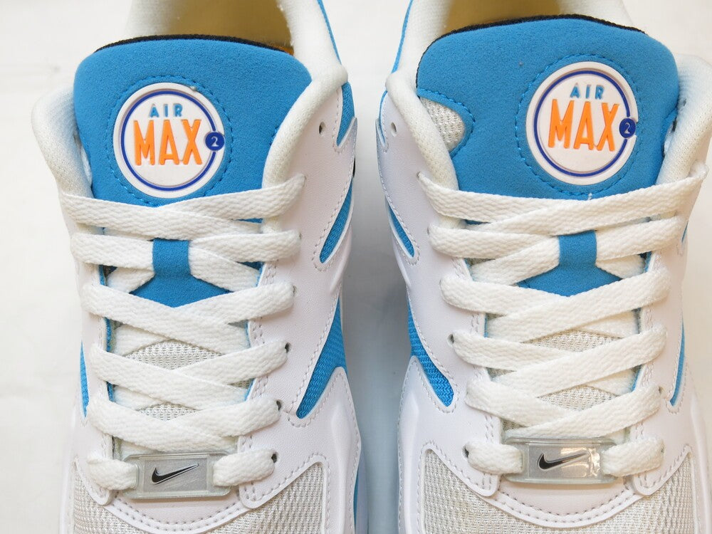 NIKE AIR MAX 2 LIGHT WHITE/BLACK BLUE LAGOON ナイキ エアマックス