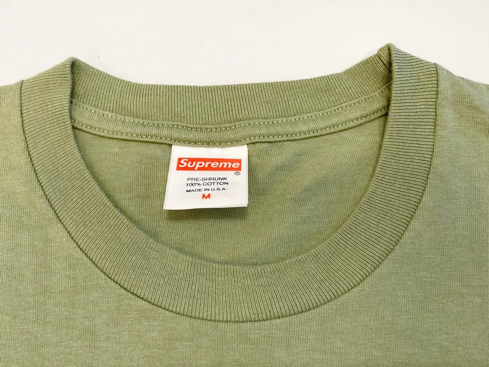 シュプリーム SUPREME Watercolor Tee Light Olive ウォーターカラーT