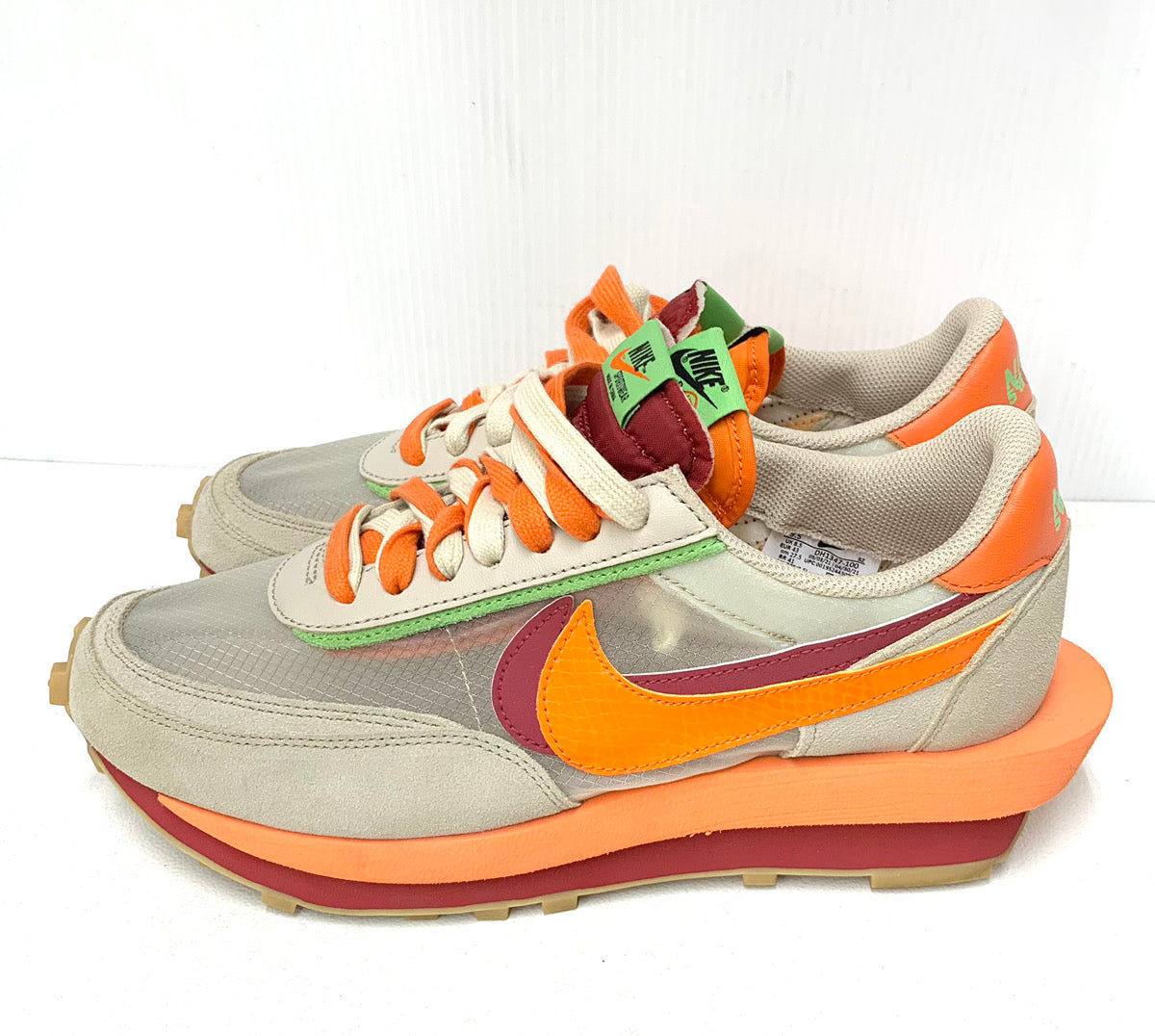 ナイキ Nike クロット CLOT サカイ sacai LD Waffle Orange Blaze DH1347-100 メンズ靴 スニーカー ロゴ オレンジ 27.5cm 201-shoes508