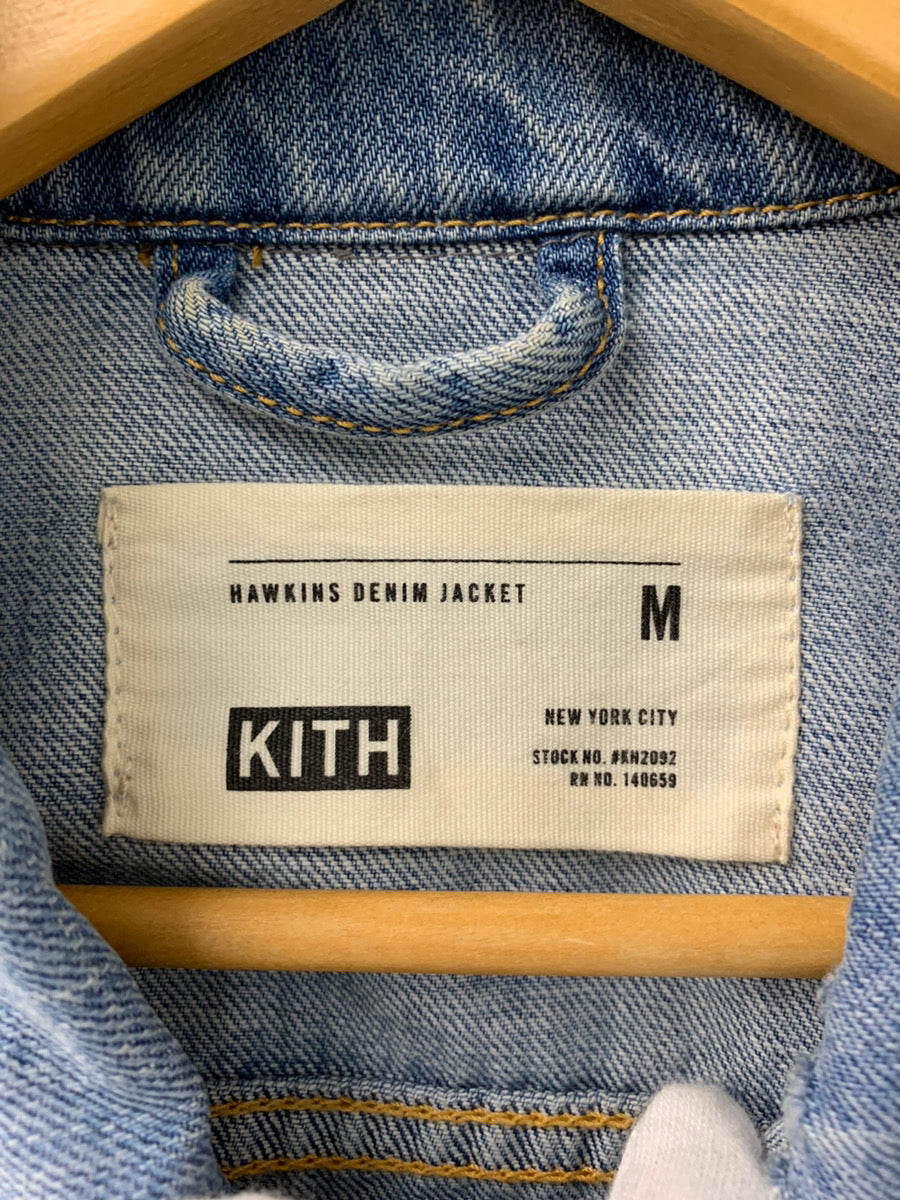 キス KITH HAWKINS DENIM JACKET デニムジャケット Gジャン KH2092-102 ジャケット ロゴ ブルー Mサイズ  201MT-1263