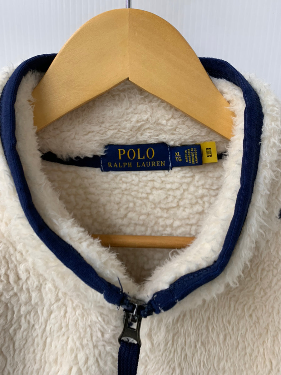 ラルフローレン Ralph Lauren フリース ボア ジャケット ロゴ ゆったり