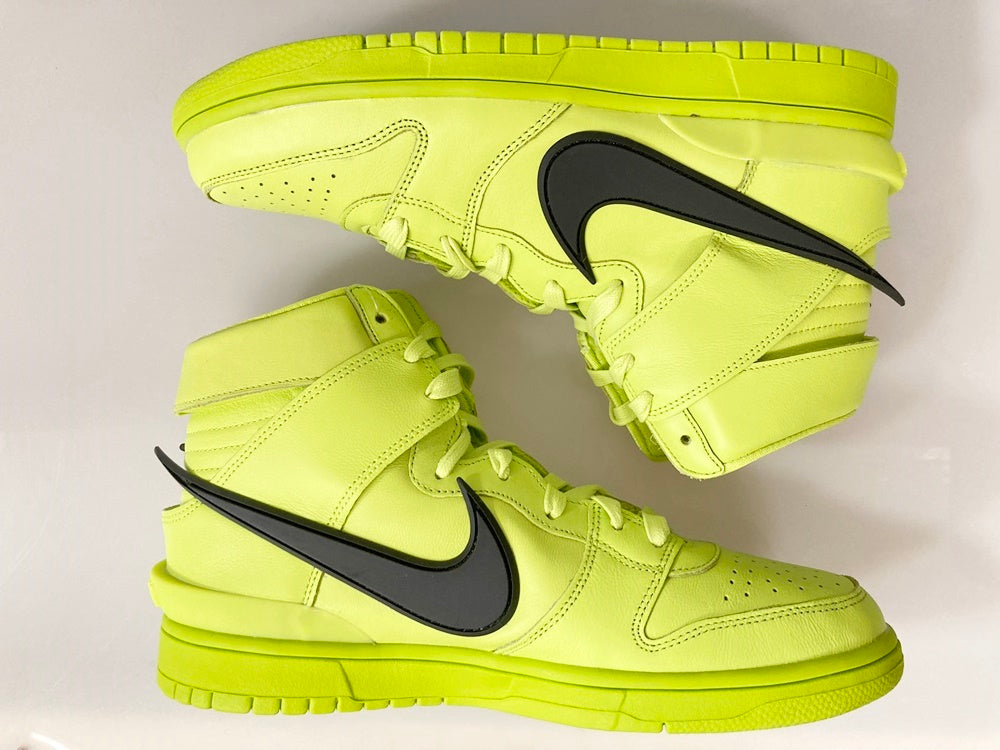 ナイキ NIKE DUNK HI/AMBUSH ATOMIC GREEN/BLACK-FLASH LIME ダンク