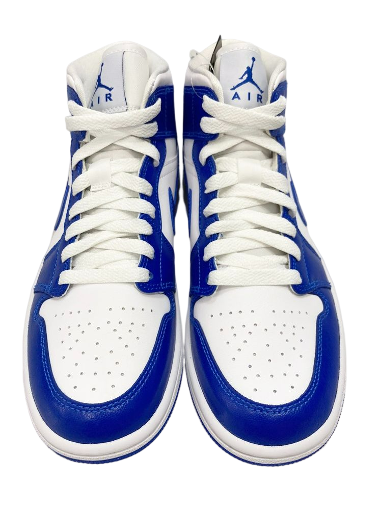 ナイキ NIKE WMNS AIR JORDAN 1 MID WHITE/HYPER ROYAL-WHITE