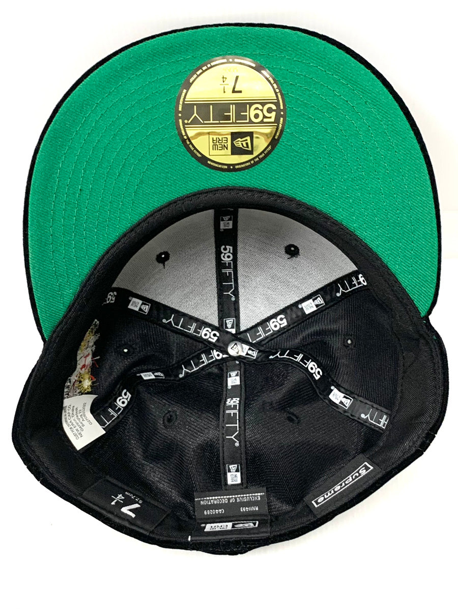 【中古】シュプリーム SUPREME Supreme Velour Box Logo New Era 帽子 メンズ帽子 キャップ ロゴ ブラック  201goods-243