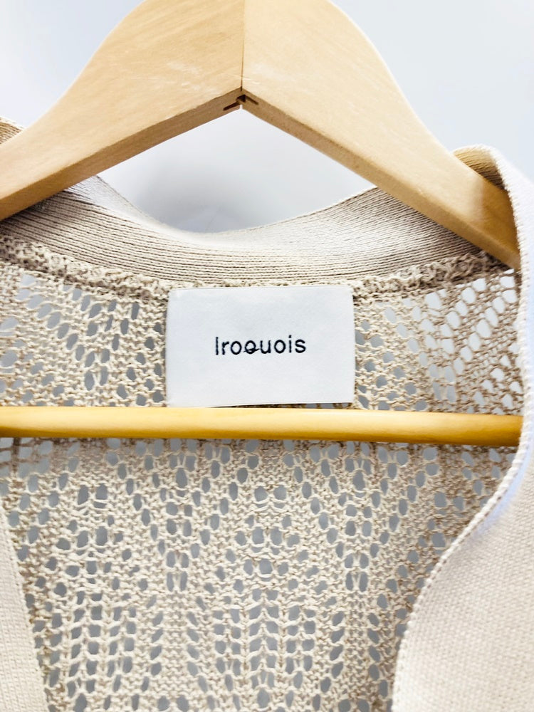 イロコイ Iroquois ARGYLE OPEN WORK KNIT BEG アーガイル オープン