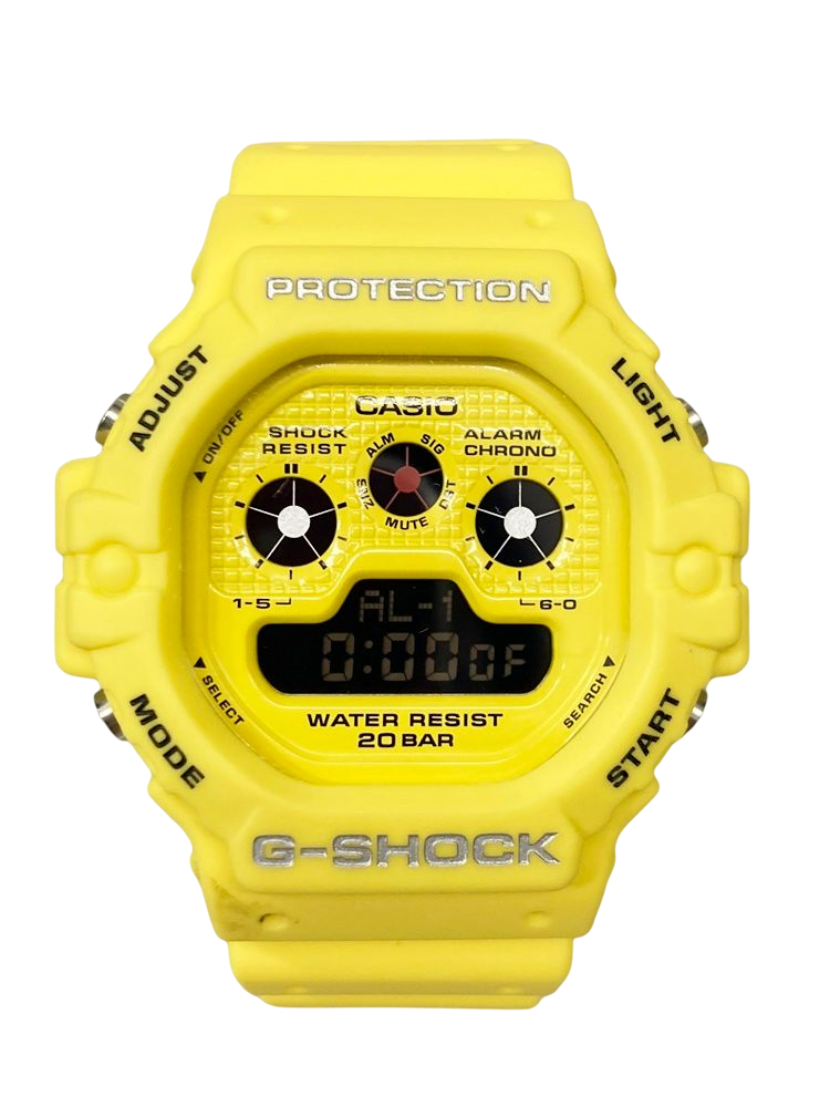ジーショック G-SHOCK CASIO カシオ Hot Rock Sounds ホットロックサウンド イエロー系 黄色 DW-5900RS  メンズ腕時計ブラック 101watch-34 古着通販のドンドンサガール