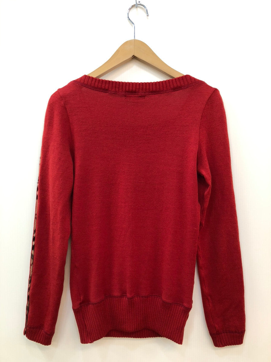 ♡超美品♡BURBERRY♡バーバリー♡ニットポンチョ♡赤 BURBERRY
