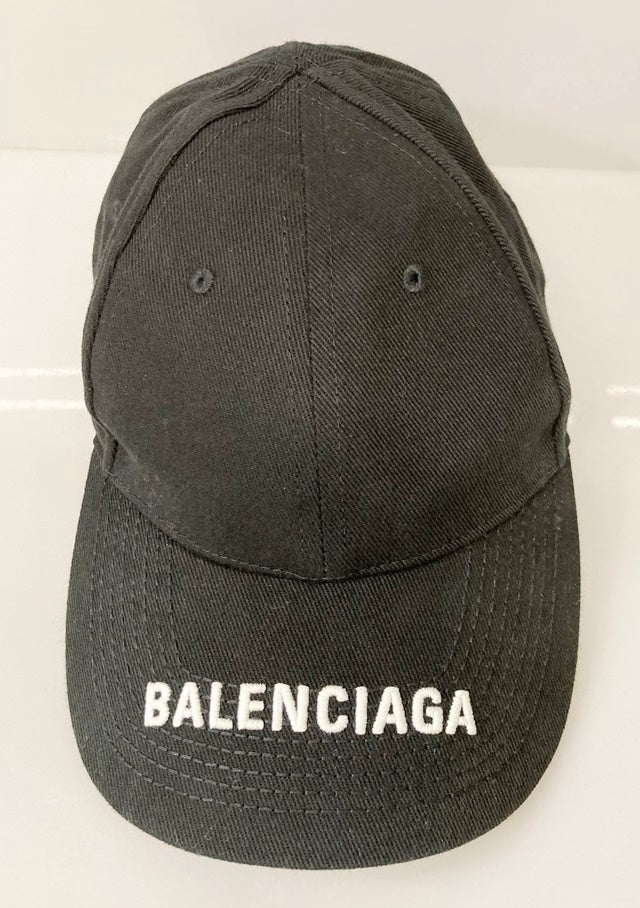 バレンシアガ BALENCIAGA ツバロゴ 刺繍ロゴ ベースボールキャップ
