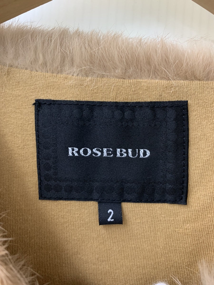 ローズバッド ROSE BUD ラビットファー ショート丈 ジャケット