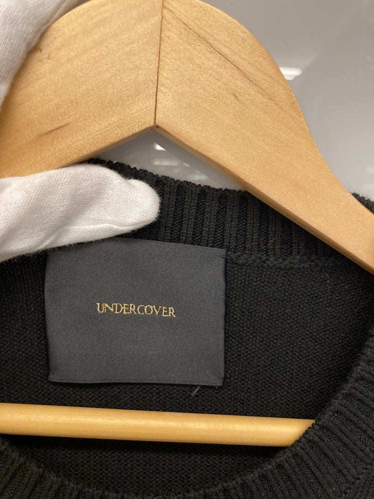 アンダーカバー UNDERCOVER Uロゴニット カシミア混 黒 長袖 サイズ2 セーター ロゴ ブラック 101MT-1116