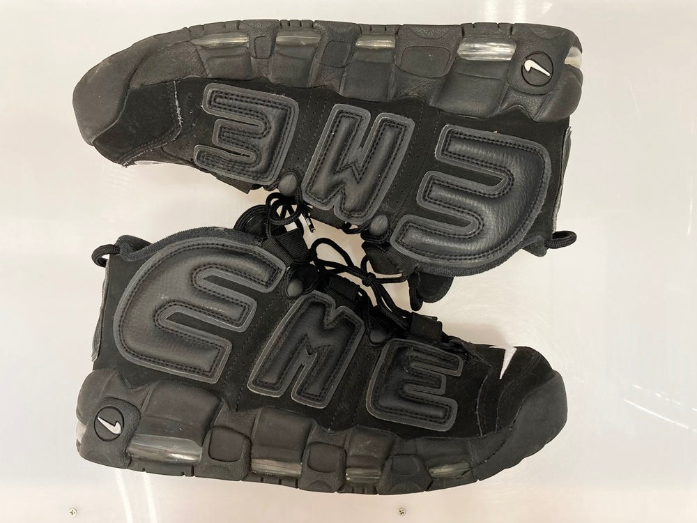 ナイキ NIKE AIR MORE UPTEMPO SUPREME BLACK/BLACK-WHITE エア モア