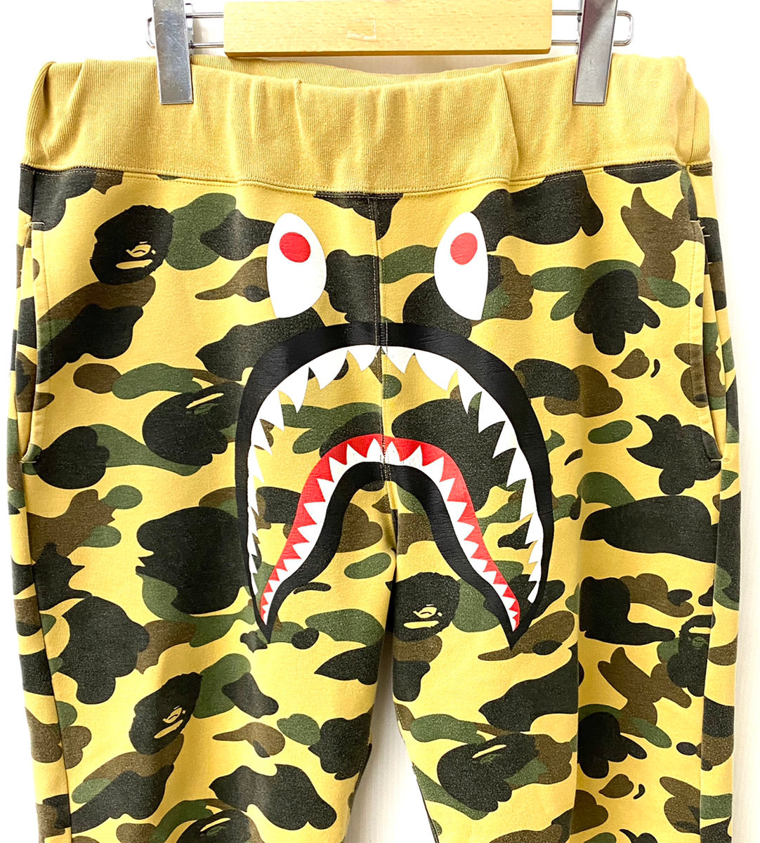 42cmx53cmshark sweat shorts pants bape 迷彩 ショーツ