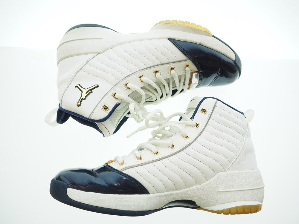 ナイキ NIKE AIR JORDAN XIX SE WHITE METALLIC GOLD MIDNIGHT NAVY