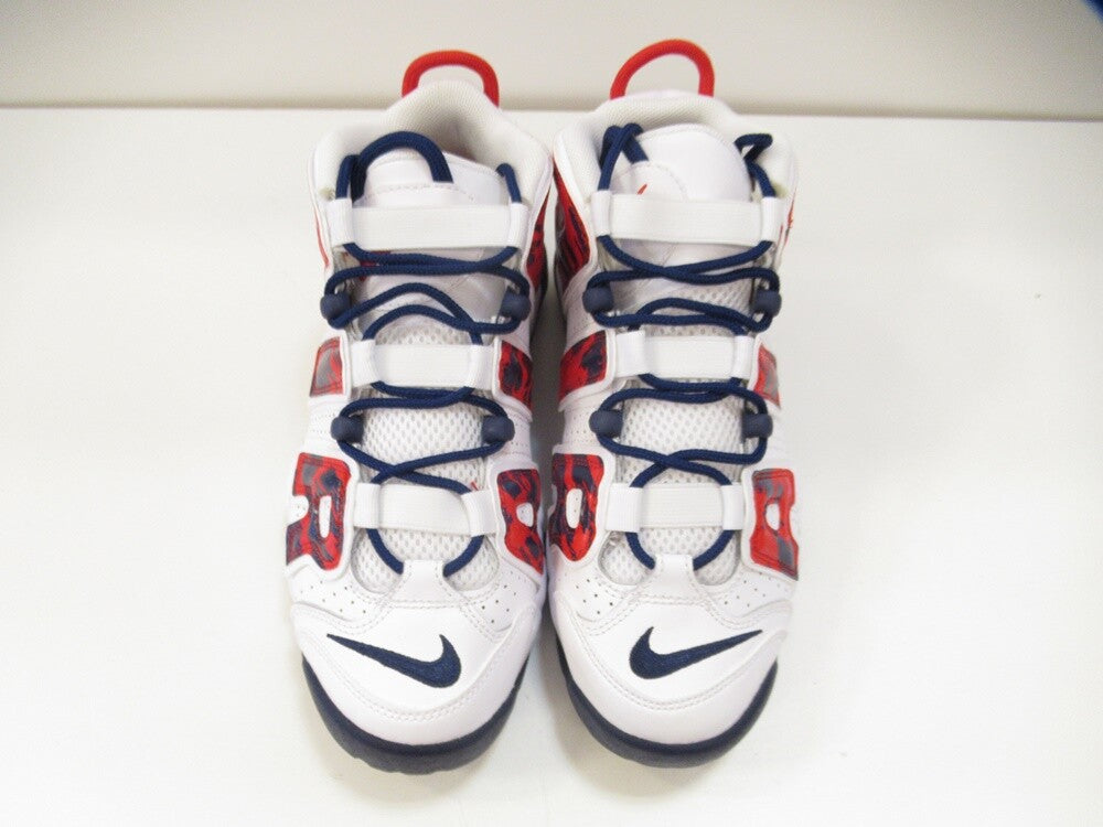 NIKE AIR MORE UPTEMPO (GS) WHITE/UNIVERSITY RED-BLUE VOID エア 
