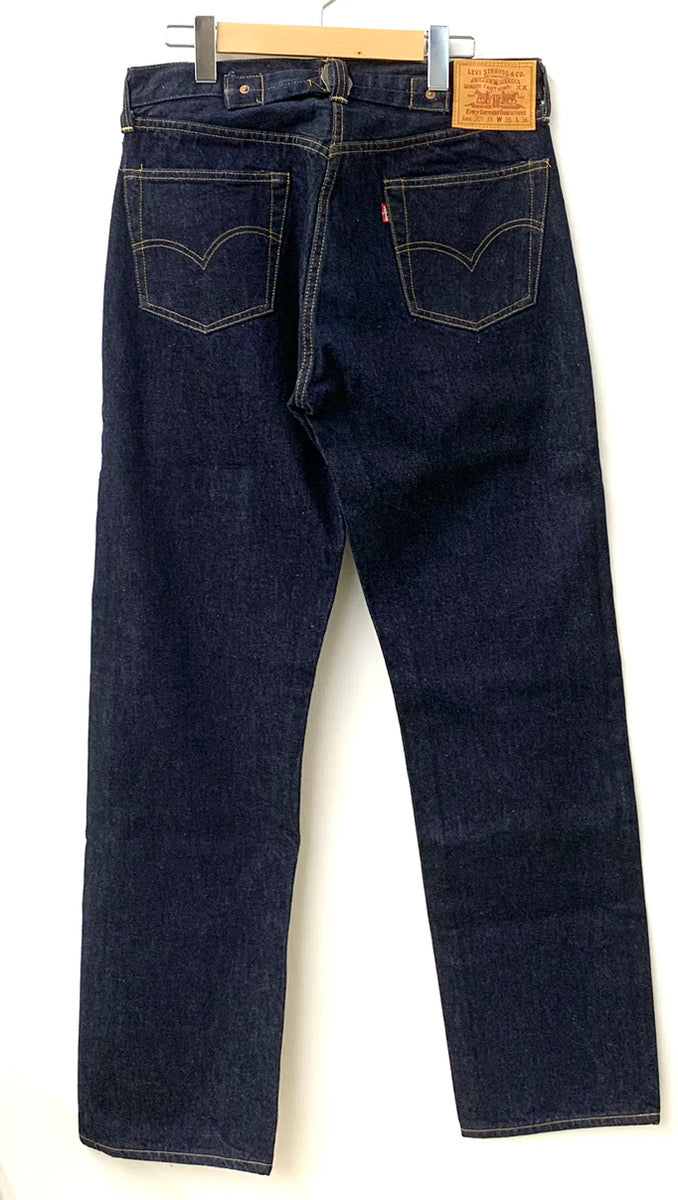 リーバイス Levi's 201xx USA製 ボタン裏555 バレンシア工場 シンチバック BIGE 赤耳 201 0004 デニム ネイビー  35サイズ 201MB-505 | 古着通販のドンドンサガール