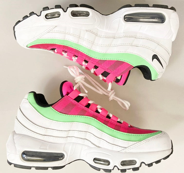 ナイキ NIKE WMNS AIR MAX 95 WHITE/BLACK-HYPER BLUE ウィメンズ エア