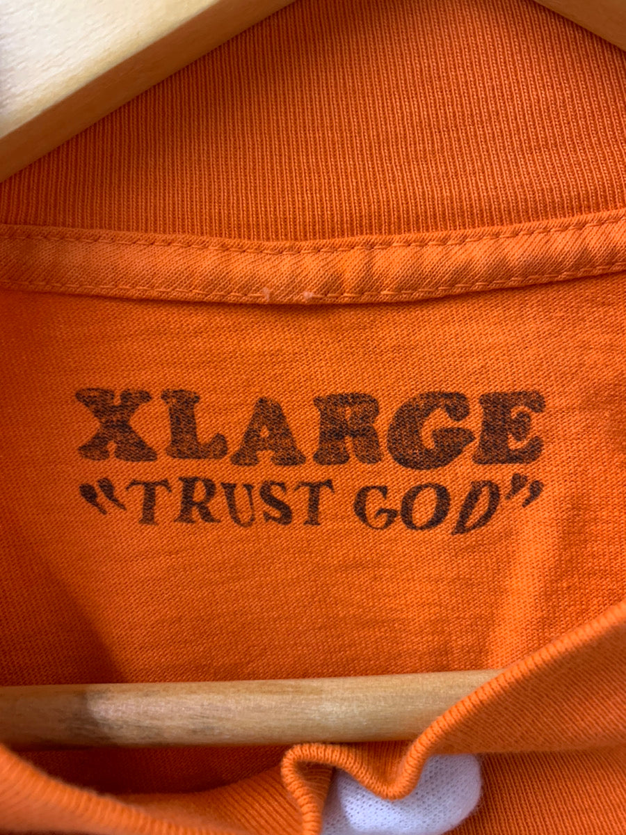 X-LARGE ロンT オレンジ