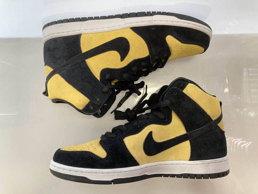 ナイキ NIKE SB DUNK HIGH PRO black/black-varsity maize スケート