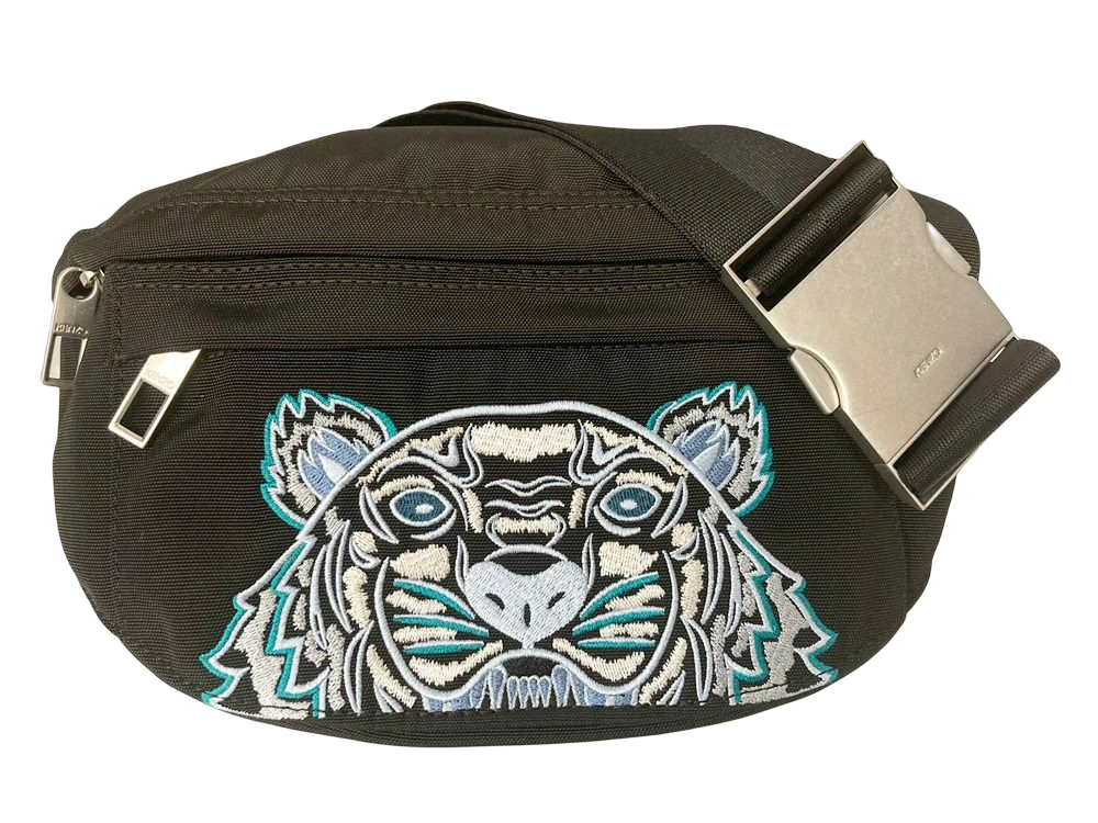 輸入品日本向け KENZO ベルトバッグ Tiger タイガー ブラック - バッグ