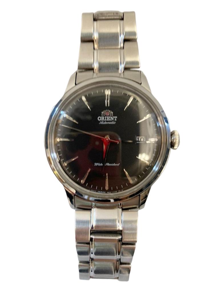 オリエント ORIENT クラシック CLASSIC オートマチック 自動巻き 裏スケ デイト アナログ 黒×シルバー F672-UAA0  B872707 メンズ腕時計ブラック 101watch-54 古着通販のドンドンサガール