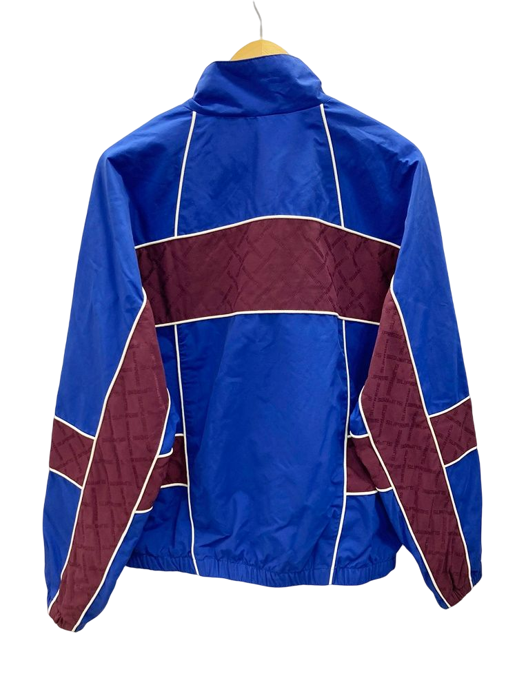 シュプリーム SUPREME Jacquard Panel Track Jacket Royal 22AW ブルー系 青 ロゴ ジップ トラックジャケット  ジャケット ロゴ ブルー Mサイズ 101MT-1446 | 古着通販のドンドンサガール