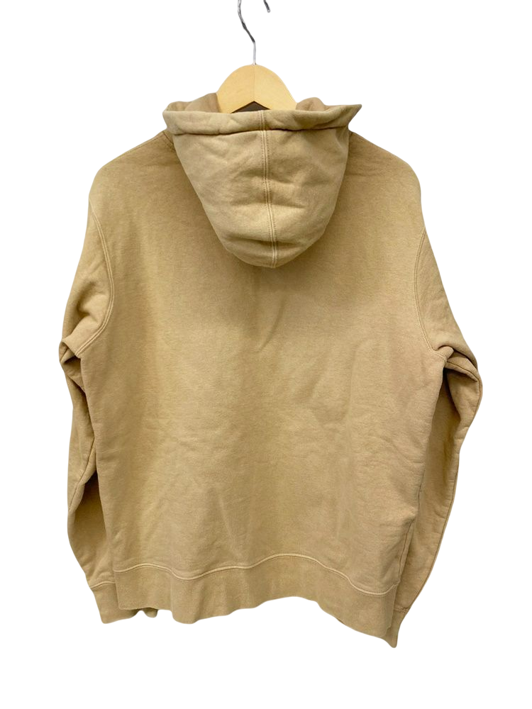 シュプリーム SUPREME World Famous Zip Up Hooded Sweatshirt 18SS ジップ パーカー 刺繍 ロゴ  ベージュ系 パーカ ワンポイント ベージュ Mサイズ 101MT-1175