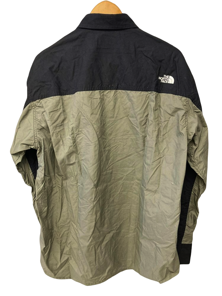 ノースフェイス THE NORTH FACE L/S NUPTSE SHIRT ロングスリーブヌプシシャツ 長袖 シャツ 刺繍ロゴ カーキ系  ブラック系 黒 スナップボタン NL ニュートーブライトグリーン NR11961 XL 長袖シャツ ロゴ カーキ LLサイズ 101MT-1275