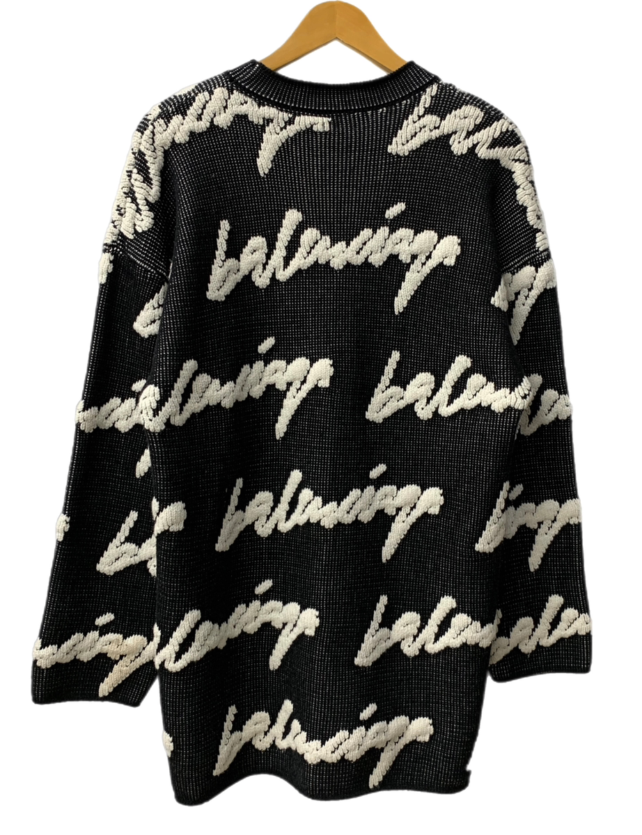 バレンシアガ BALENCIAGA 20AW CREWNECK 3D SCRIBBLE KNIT SWEATER