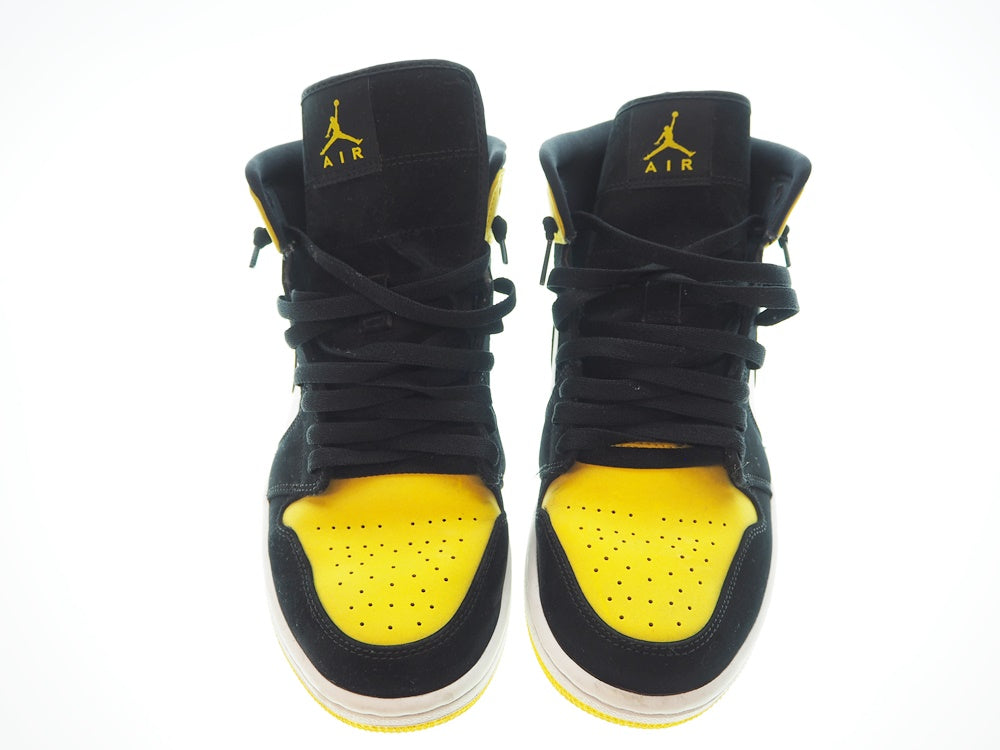 Air jordan 1 cheap mid aj1 black yellow