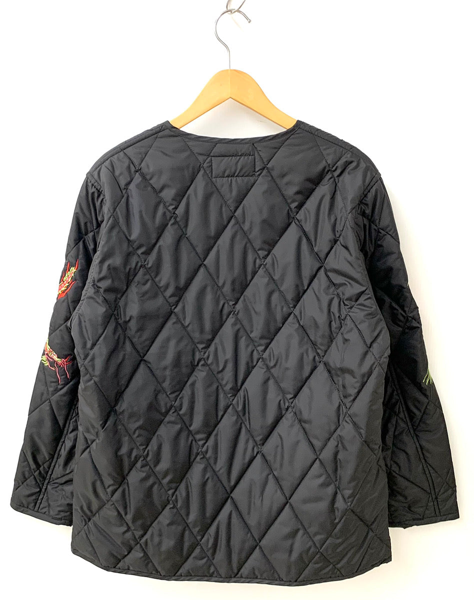 ワコマリア WACKO MARIA GUILTY PARTIES キルティング ドラゴン 龍 ジップアップ 日本製 ジャケット 刺繍 ブラック  Mサイズ 201MT-1298